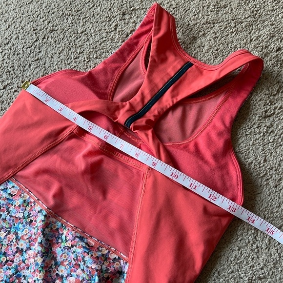 Lululemon Mesh With Me Tank Prism Petal Multi / Atomic Red - Picture 6 of 7